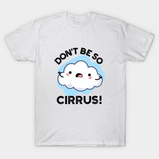 Don't Be So Cirrus Cute Weather Cloud Pun T-Shirt